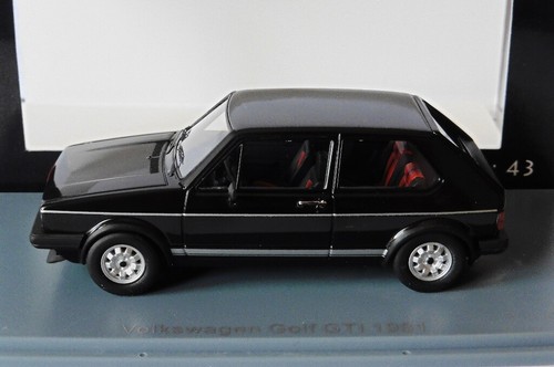 VW VOLKSWAGEN GOLF 1 GTI 1981 NEGRO FACELIFT NEO 45555 1/43 IZQUIERDA MANO - Imagen 2 de 5