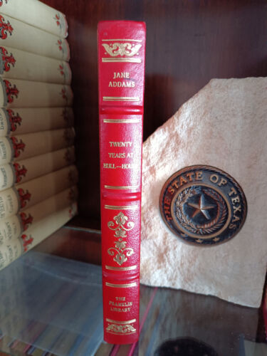 Franklin Library_TWENTY YEARS AT HULL-HOUSE_Jane Addams_1981_Full Lthr_Very Good - Picture 2 of 13