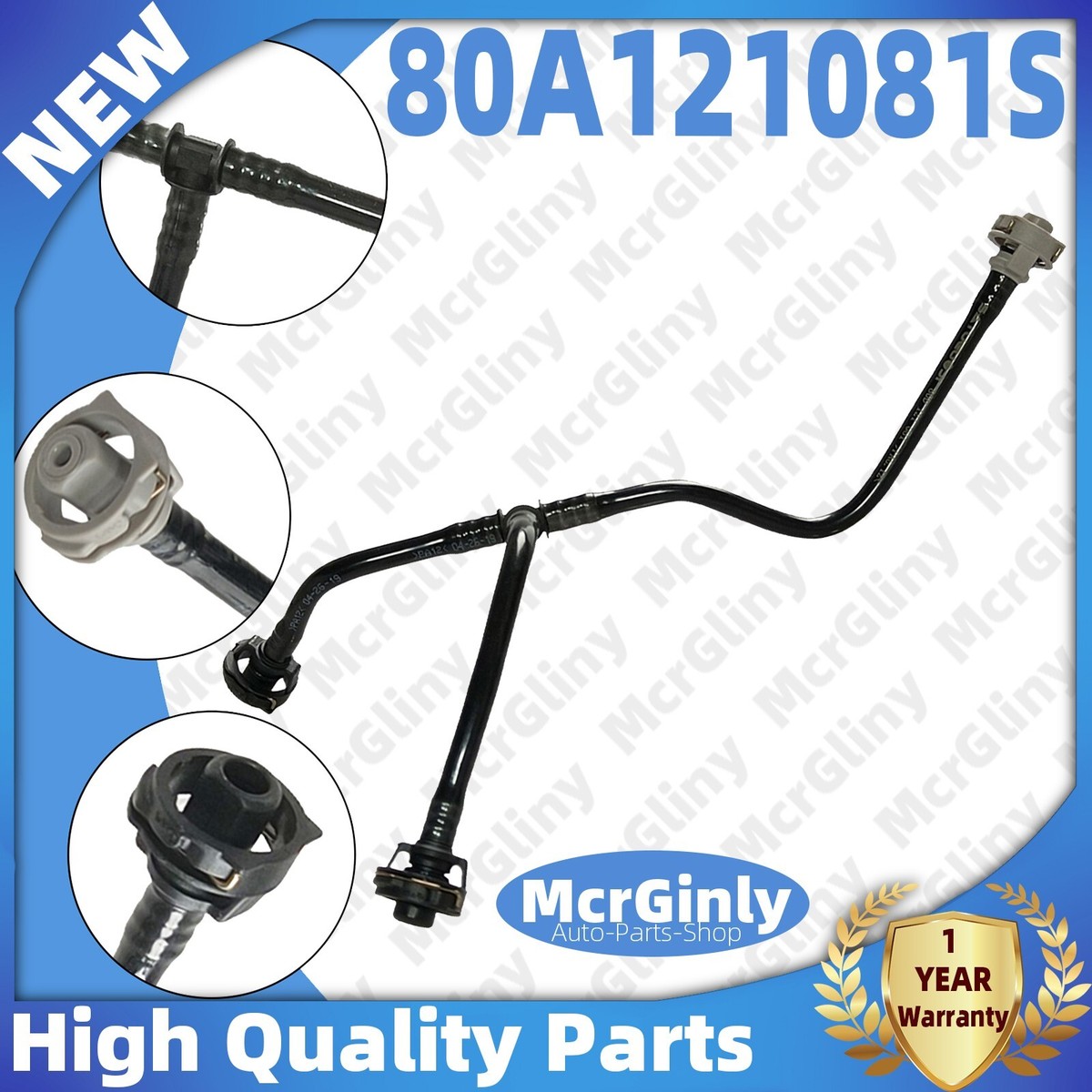 Cooling System Overflow Pipe Hose For Audi Q5 2017 2018-2023 2.0TL