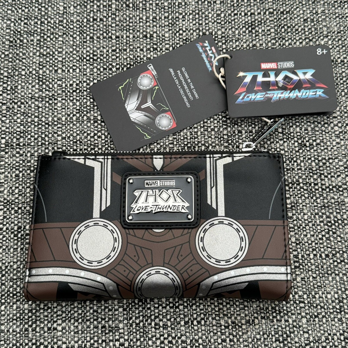 Loungefly Marvel Thor Love and Thunder Black and Silver Bag & Wallet LoungeFly - Thor Love and Thunder - Clutch Wallet Purse  main image 3