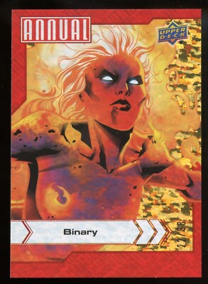 2022-23 Marvel Annual Gold Linearity Parallel Card 5 - Binary #22/88