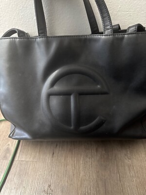 Telfar Black Medium Shopping Bag