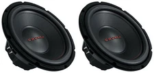 (2) Crunch CRW12D4 12" 800 Watt Subwoofers DVC 4 Ohm Car Audio Subs
