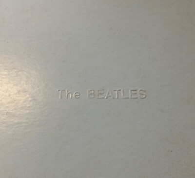 The Beatles White Album embossed title Douple LP record | eBay