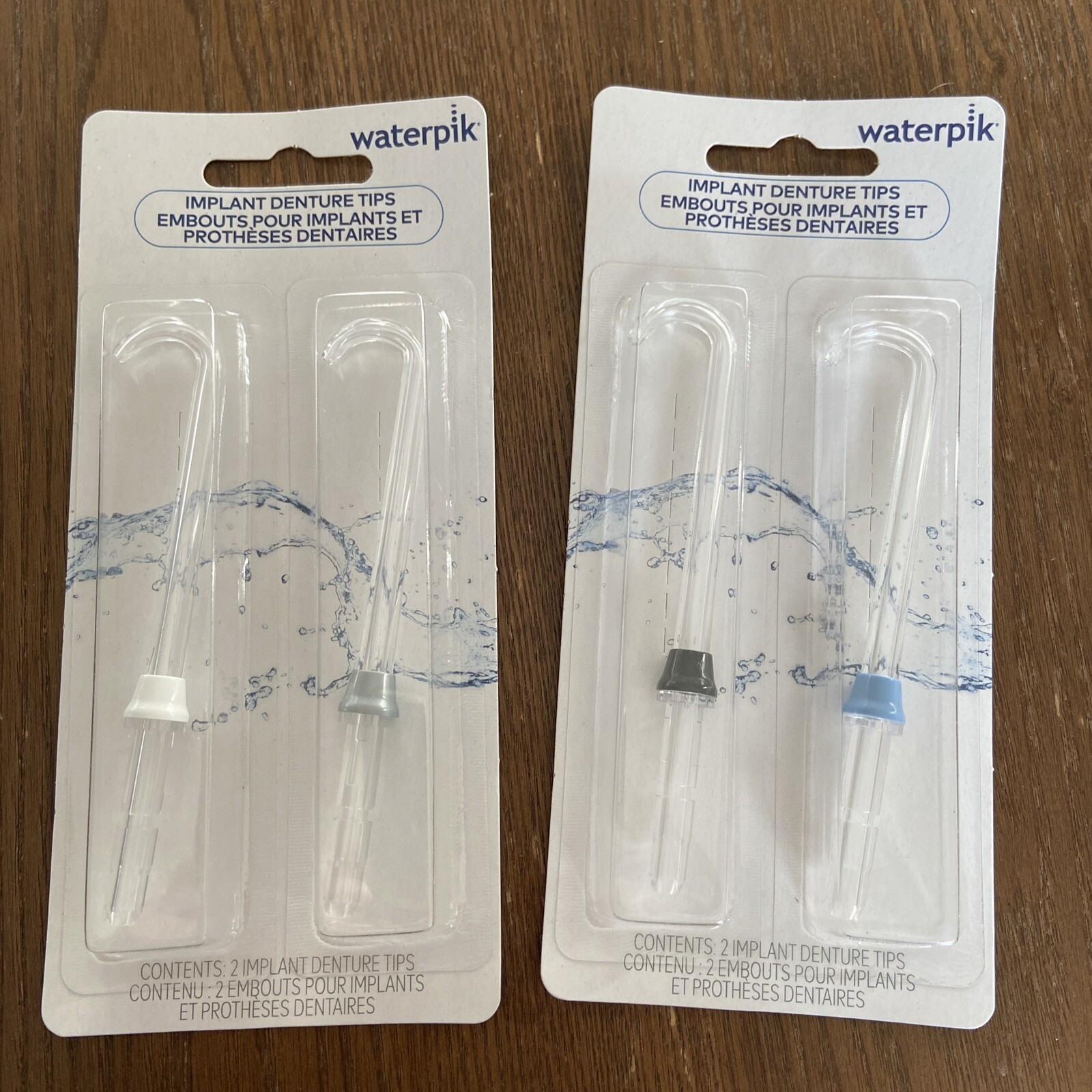 Lot 2 Pack Waterpik DT100E Implant Denture Replacement Tips Water