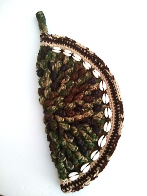 Shell Ringlet Camouflage Ringlet Cowrie shell crochet purse | eBay