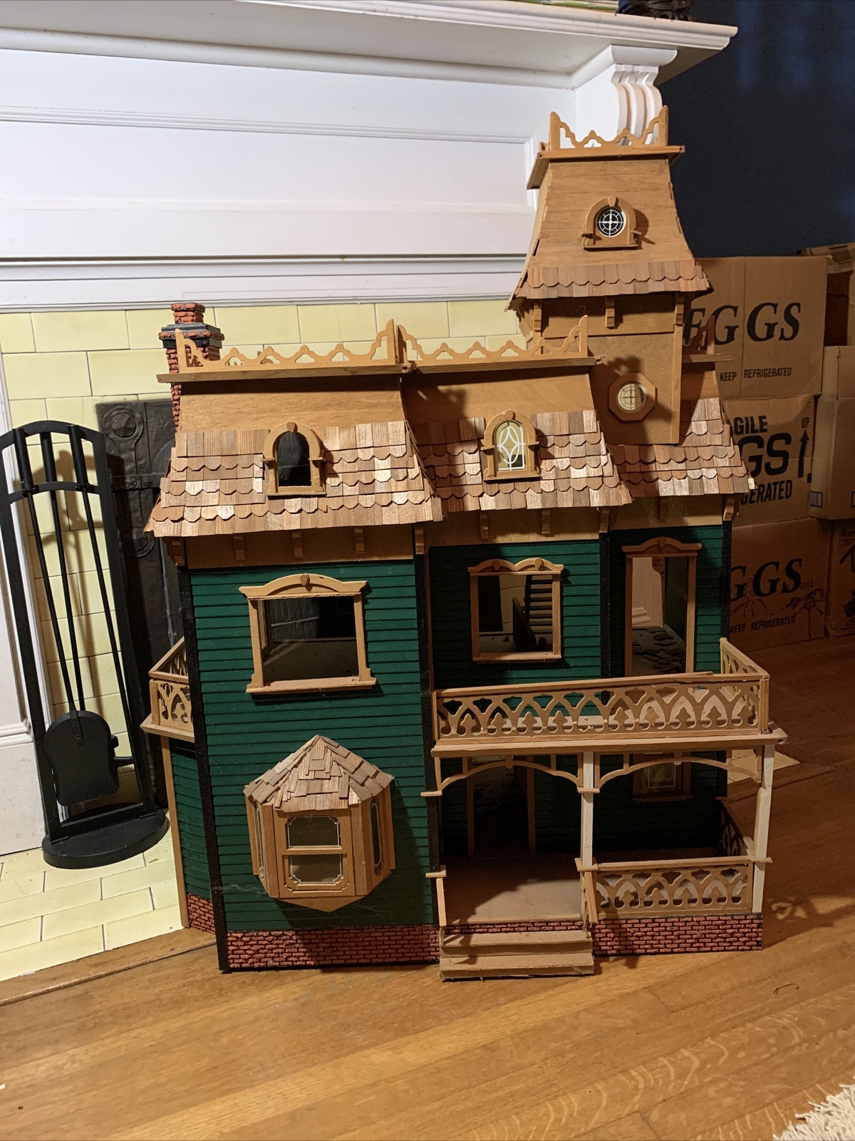wood dollhouse kit