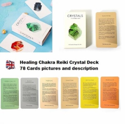 Heilchakra Reiki Kristall Deck 78 Karten Bilder und Beschreibung
