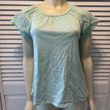 Girls Cat & Jack Top XL Green Short Sleeve
