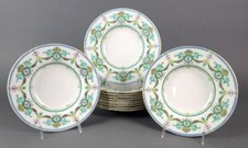 12 Antique Minton for Tiffany  Co. Neoclassical Porcelain Soup Bowls KG539