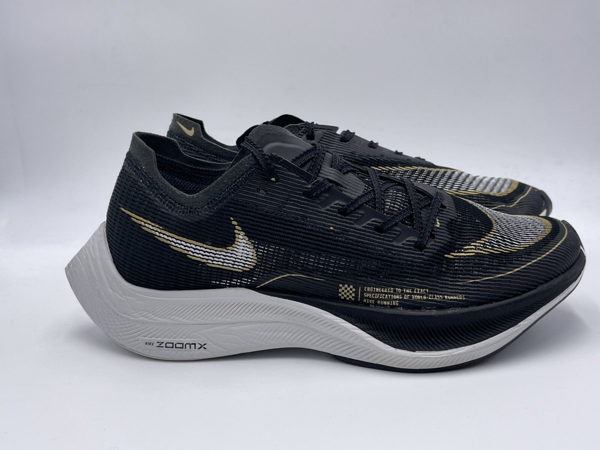 NIKE W ZOOMX VAPORFLY NEXT% 2 BLCK/WHITE-GOLD [CU4123 001