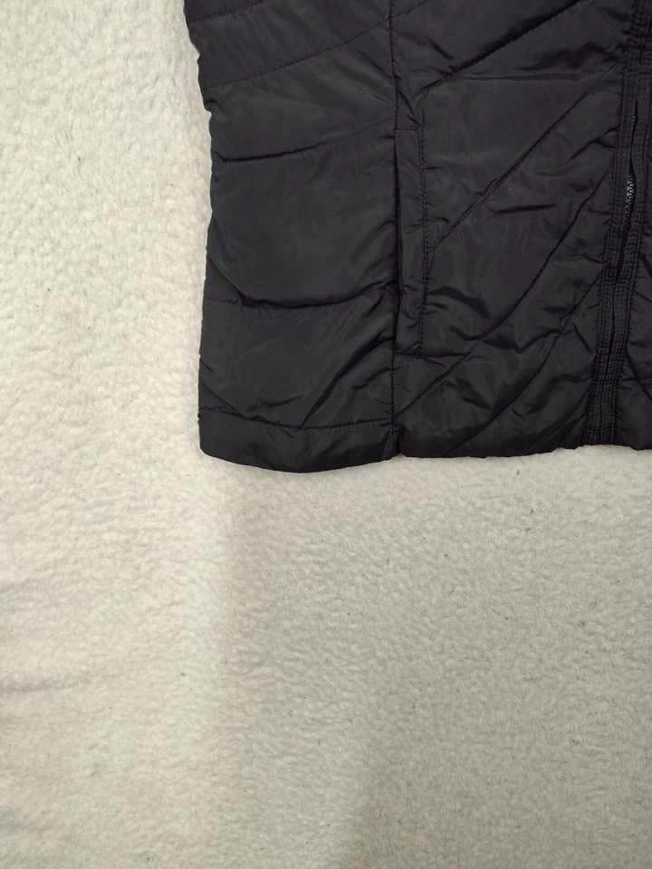 Casaco feminino New York Company extra grande poliéster sem mangas com capuz zíper U - Imagem 4 de 4