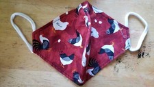 Homemade Adult Face Mask, Chickens