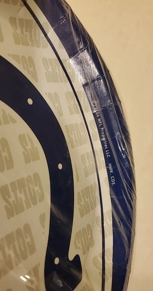 NEW 2010 Indianapolis Colts NFL Football Party Plates Set of 8 NEW IN PACKAGE!! - Image 4 of 4