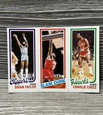 1980-81 Topps Basketball Brian Taylor / Robert Reid / Charlie Criss #76 NBA Card