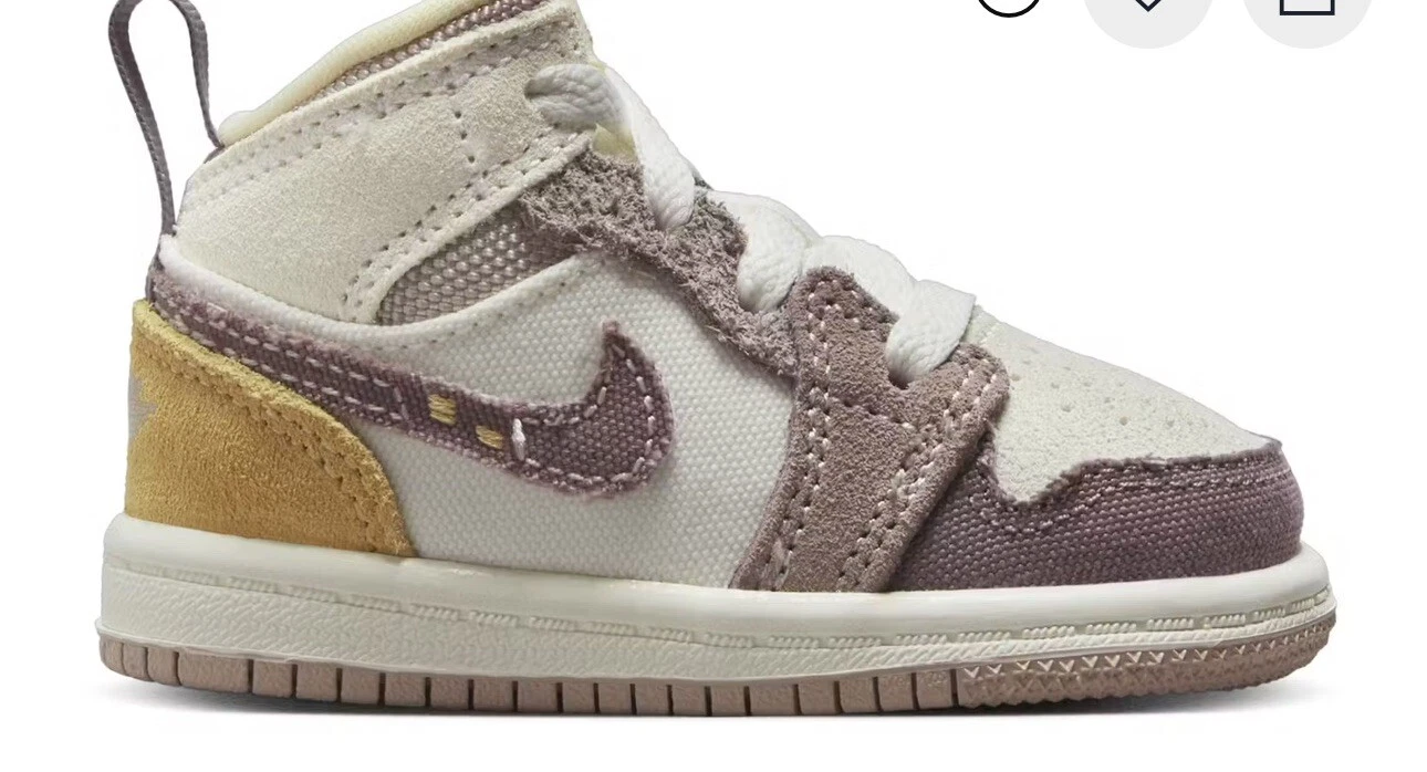Air Jordan RETRO 1 MID SE CRAFT 'TAUPE HAZE' (GS) bambino taglia 6