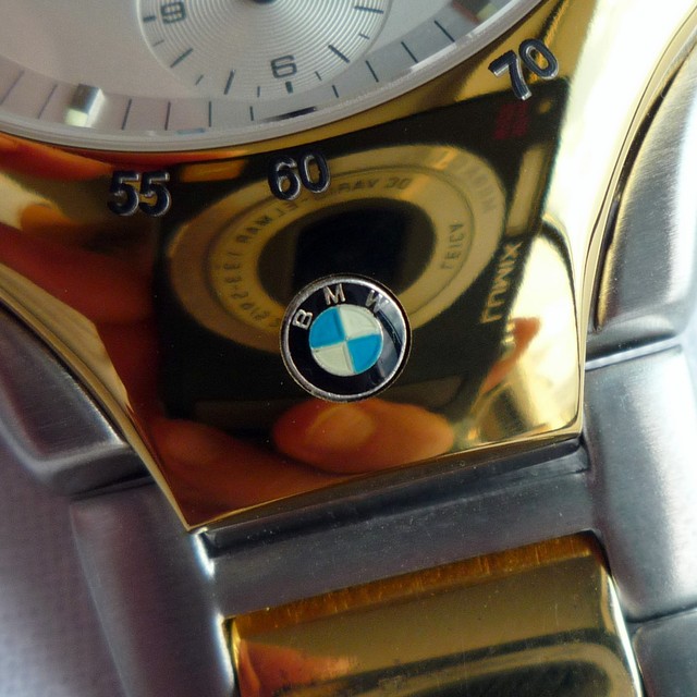 Classic BMW Car M Style Automatic Chronograph Watch Power Motorsport