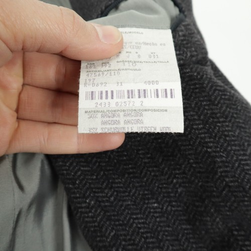 Hugo Boss Italian Angora Wool Cashmere Dark Gray 3 Btn Blazer Sport Jacket 46L - Picture 8 of 18