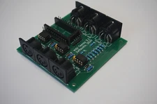 Teensy 3.2 MIDI Breakout board, 3in / 3out, USB midithru box DIY kit