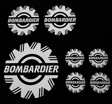 Bombardier 7 Piece Universal Sticker/Decal set (21 Colors) Seadoo Skidoo ATV 