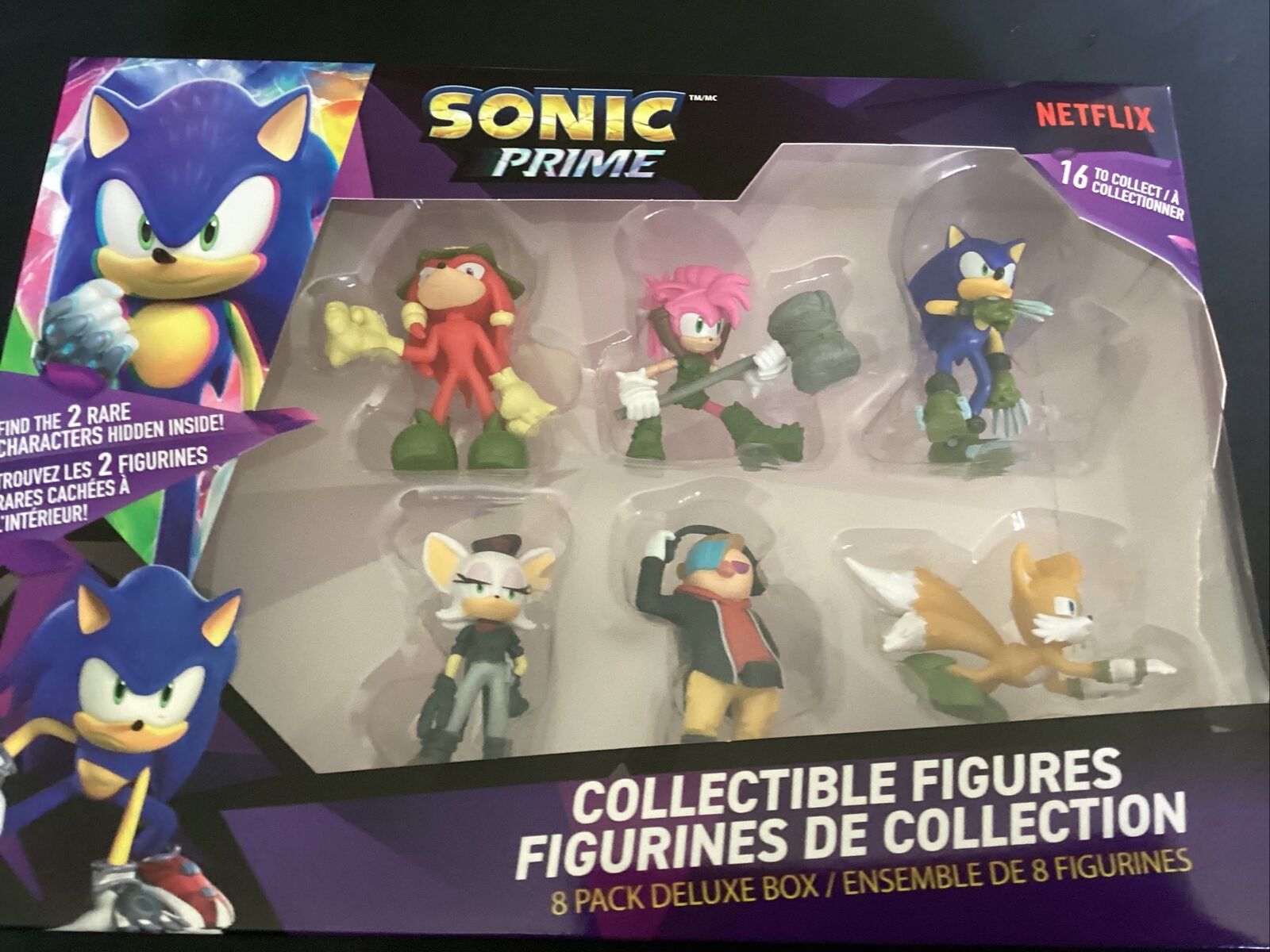 Sonic Prime Toys, 8 Figures Including 2 Rare Hiden Characters