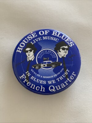House Of Blues French Quarter Pin Badge Button 1.5 