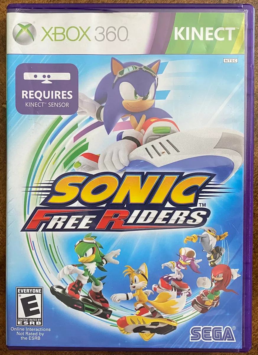 Sonic Free Riders Microsoft Xbox 360 Kinect Game - Tested / Working