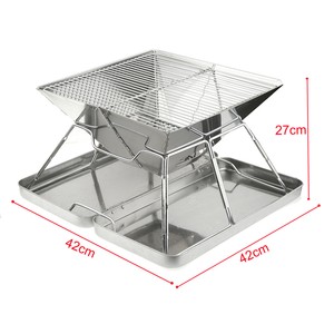 Outdoor Fire Pit Bbq Firepit Brazier Garden Portable Table Stove
