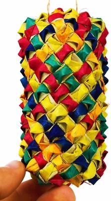 PLANET PLEASURES 03319 Oblong Woven Foot Bird Toy Parrot Foraging Craft Part talon Cages Chewy