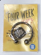 WW 4 Week Charm Keeper, Key Ring, Chain, Holder For Your Milestone Charms NEW