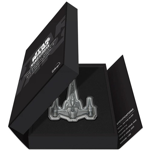 Star Wars N-1 Starfighter Niue 10 dollars 2023 3 oz silver coin silber muenze PP - Picture 6 of 8