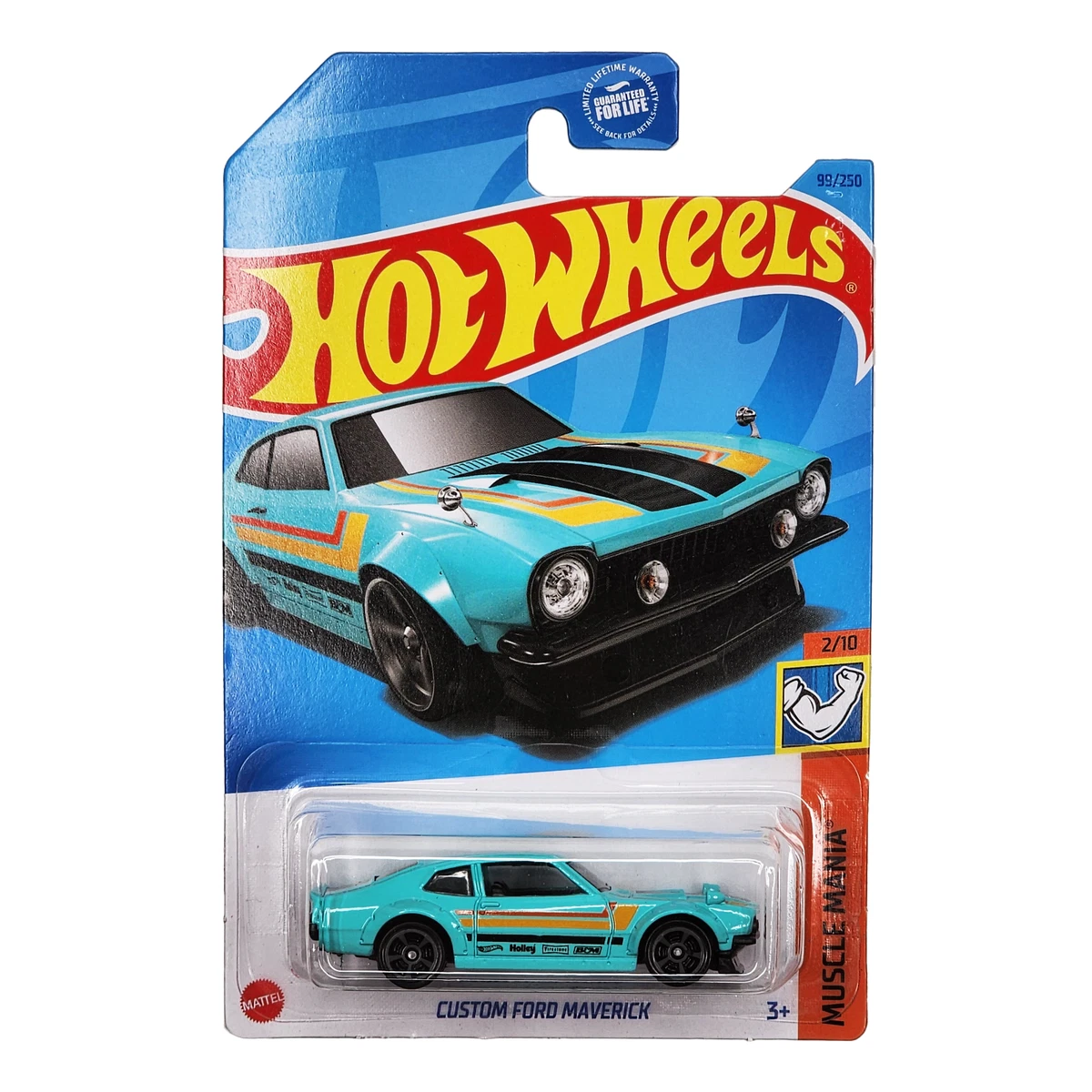 HOT WHEELS Custom Ford Maverick Turquoise Car HW Muscle Mania