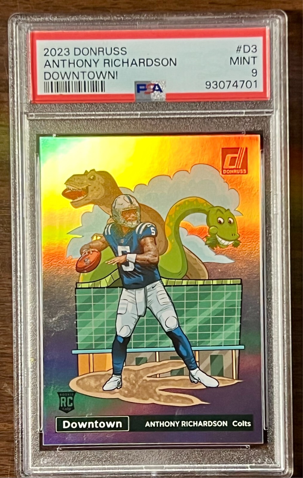 2023 Donruss Downtown Rookie Anthony Richardson #D3 RC - PSA 9 Mint