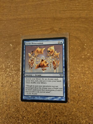 MAGIC THE GATHERING CHAMPIONS OF KAMIGAWA EERIE PROCESSION LIGHTLY PLAYED