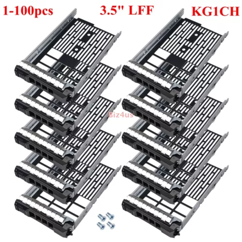 Lot 3.5" LFF HDD Caddy Tray For Dell R430 R630 R730 R730xd T330 T430 T630 KG1CH