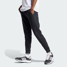 Adidas Fleece 3 Stripe Tapered Pants All Black IJ8885 Men  s MEDIUM   NEW