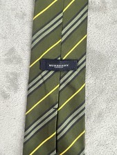 Vintage Burberry Original Silk Striped Tie Mens
