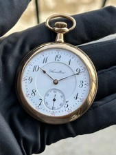 Antique Hamilton Manual-Wind 17-Jewel Grade 974 16-Size Gold-Filled Pocket Watch