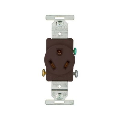 Cooper Wiring Devices 834B-BOX Black Nylon 20A 277V 2P3W Str Swire BR Receptacle