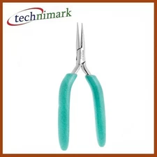 Excelta 2844LD Stainless Steel Chain Nose Plier Box Joint Serrated Jaws, 6