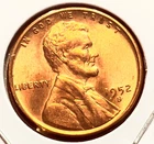 1952-S Lincoln Wheat Cent Penny GEM RED BU From an Original Bank Roll