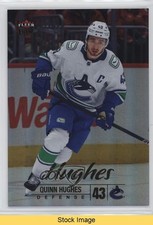 2024-25 Upper Deck Fleer Ultra Rainbow Foil Quinn Hughes #87 READ 1t8r
