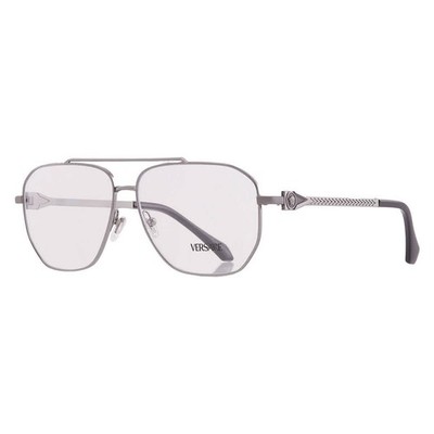 Versace Demo Square Men's Eyeglasses VE1307 1001 59 VE1307 1001 59