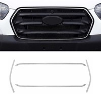 KüHlergrill Leisten Grillleisten FüR Ford Transit 2020-2026 Edelstahl Chrom 4X