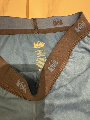 REI Co Op Kids Midweight Base Layer Bottoms Size M 10-12 - Picture 2 of 3