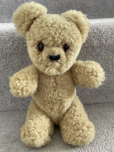 Alter Lammfell Teddybär Vintage