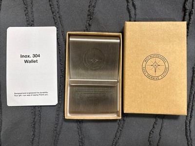 Foreverspin INOX 304 wallet  serial #2260 Giant Money Clip World Famous Tops