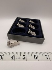 Vintage Novelty Mouse Cheese Serving Set 9 Piece Boxed Cheese Knives Fork Server