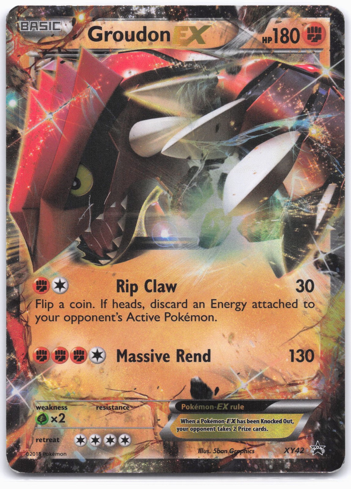 XY Promos #XY42 Groudon EX MP