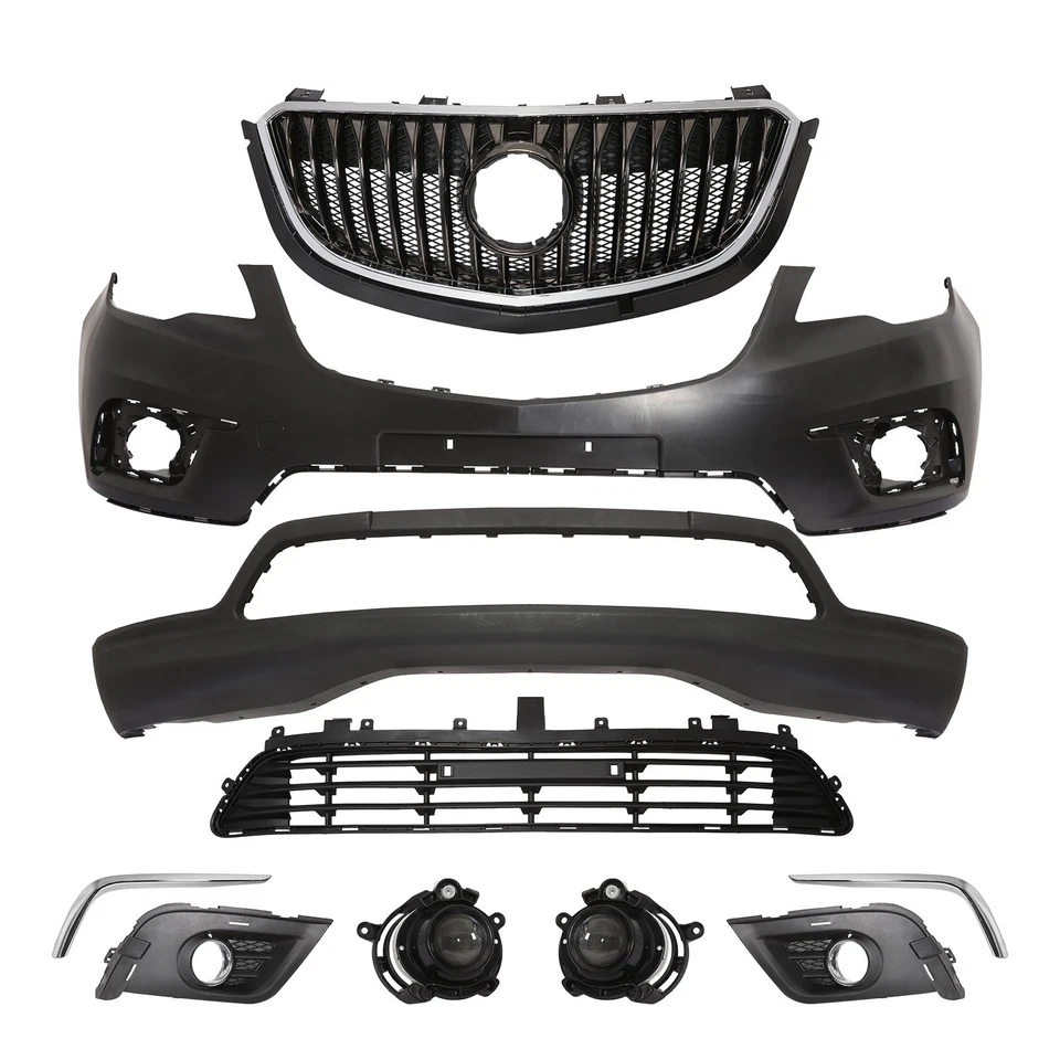 Front Bumper Assembly Cover W/Grille Fog light trim For Buick Envision 2016-2018 Foto 2 de 4